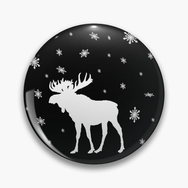 Item preview, A White Moose In The Snow Cold Winter Time designed and sold by Paulina Vanlife.