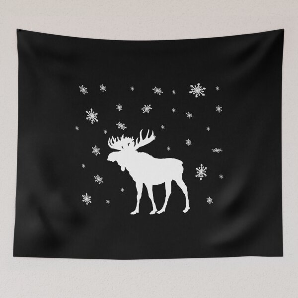 Item preview, A White Moose In The Snow Cold Winter Time designed and sold by Paulina Vanlife.