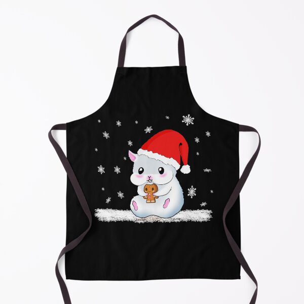 Item preview, A Sweet Hamster Eats A Cookie While It Snows Beautiful Christmas Time designed and sold by Paulina Vanlife.