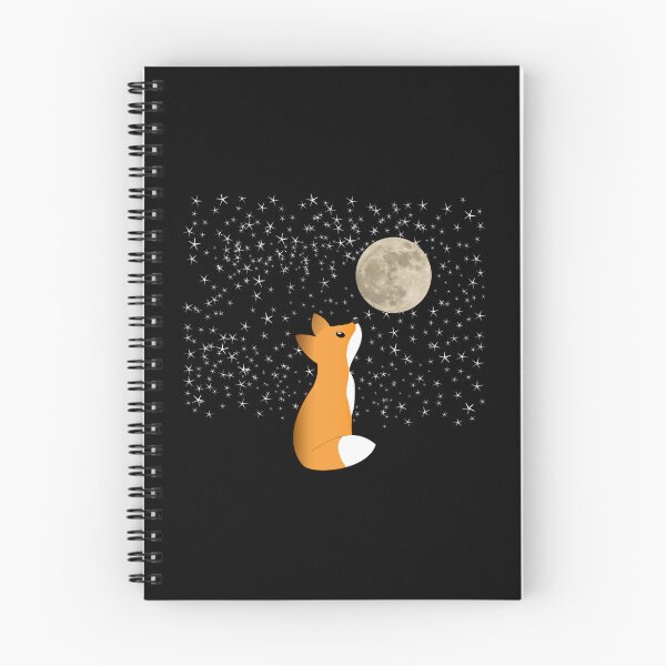 Item preview, A Cute Fox Watching The Moon Winter Wonderland designed and sold by Paulina Vanlife.