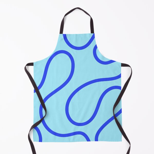 Item preview, Light Blue Minimal Curves Lines Abstract Artwork designed and sold by patternsoup.