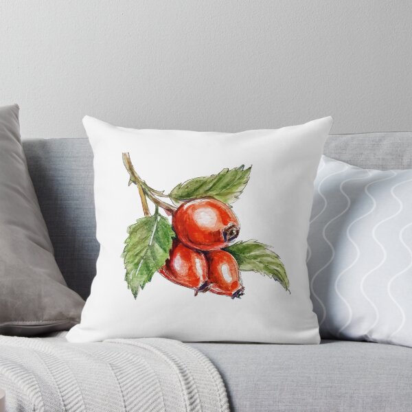 Item preview, Rosehip twig - watercolor designed and sold by kataszep.