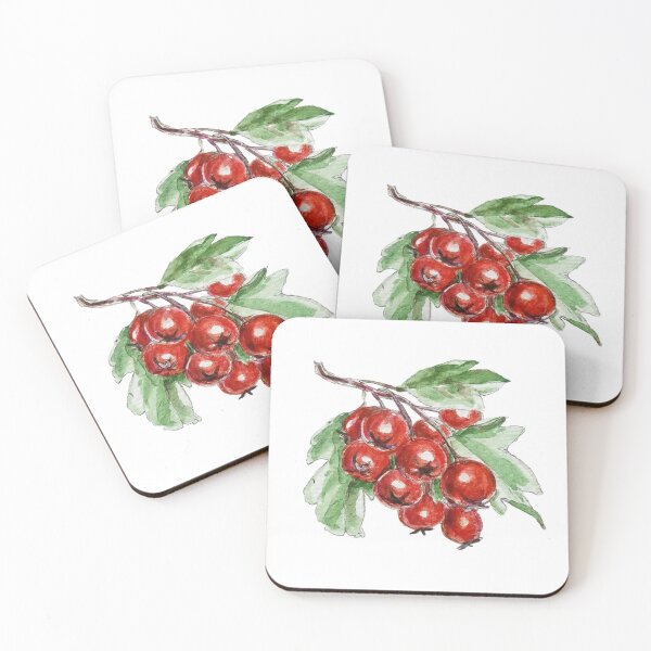 Item preview, Hawthorn watercolor designed and sold by kataszep.