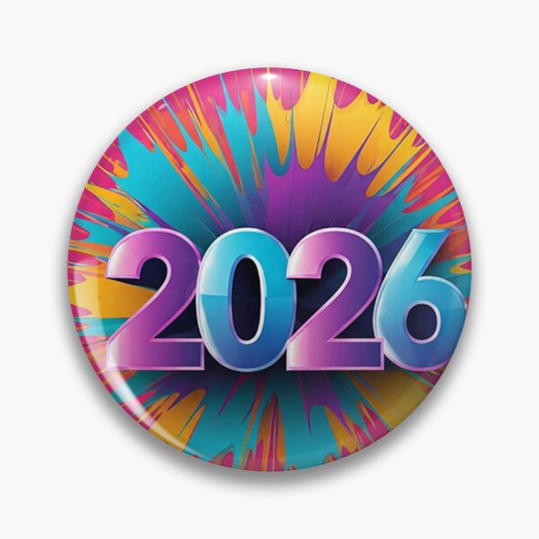 Item preview, Vibrant 3D 2026 Celebration Numbers with Colorful Paint Splash Background designed and sold by PixelVibe782.