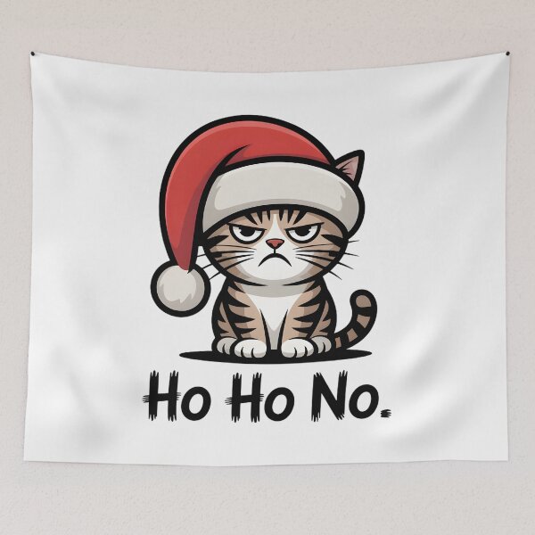 Item preview, Funny Grumpy Cat Ho Ho No Christmas designed and sold by Mr-wow.