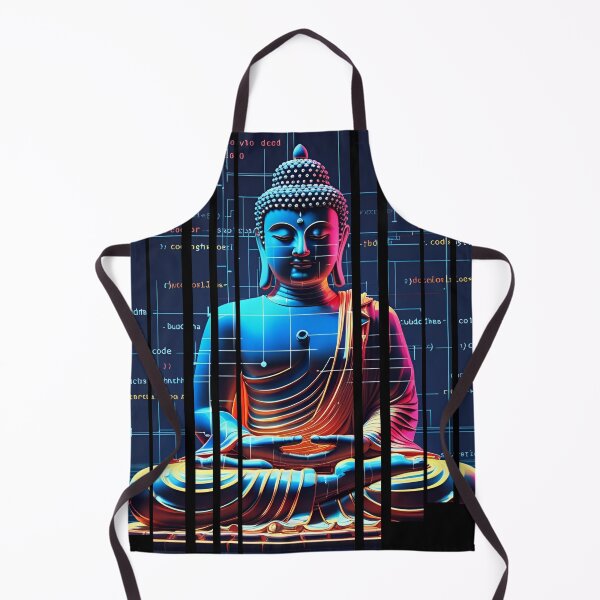 Item preview, Glitching Buddha surrounded by code 5 designed and sold by Neon G.