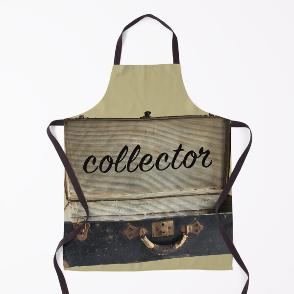Item preview, COLLECTOR word on old open trunk suitcase shopper designed and sold by MYTOPSHELF.