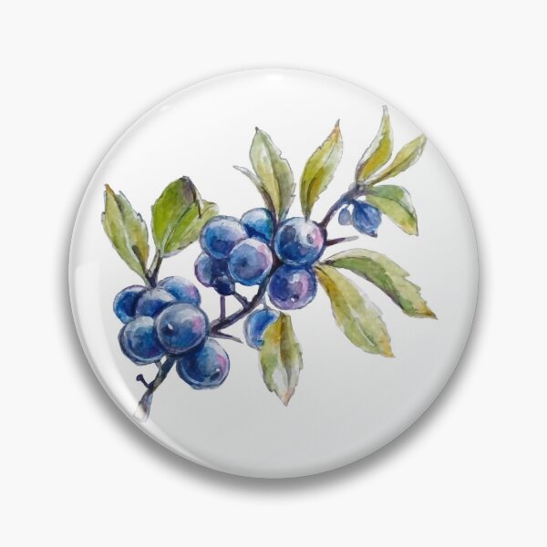 Item preview, Blackthorn watercolor designed and sold by kataszep.