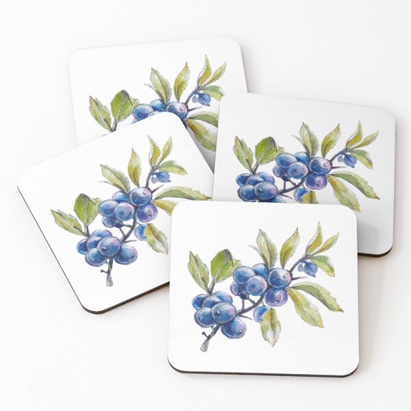 Item preview, Blackthorn watercolor designed and sold by kataszep.