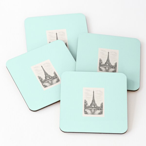 Item preview, Eiffel Tower from the Seine — Paris Line Drawing designed and sold by Novel Works Studio.