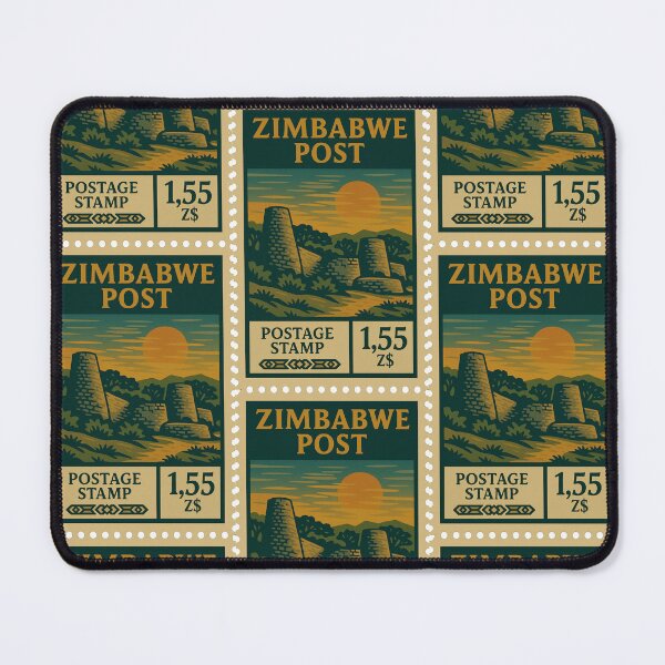 Item preview, Vintage Zimbabwe Postage Stamp – Great Zimbabwe Ruins Retro Travel Design designed and sold by Travellerz.