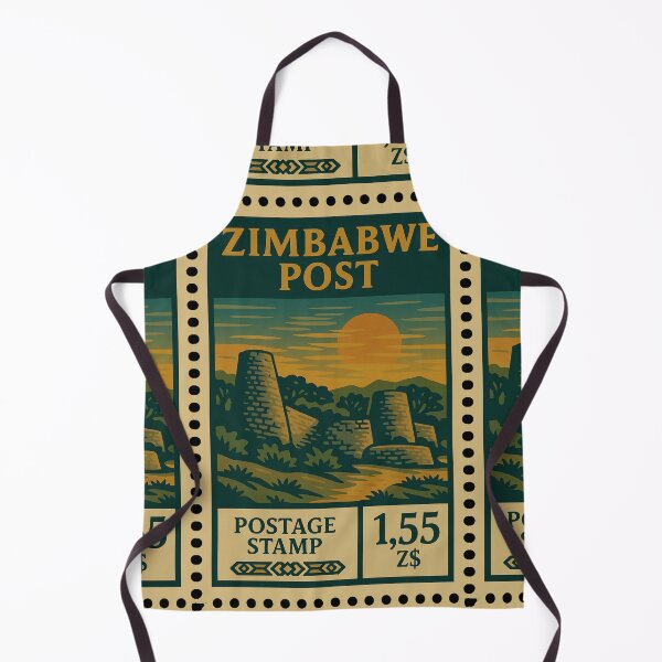 Item preview, Vintage Zimbabwe Postage Stamp – Great Zimbabwe Ruins Retro Travel Design designed and sold by Travellerz.