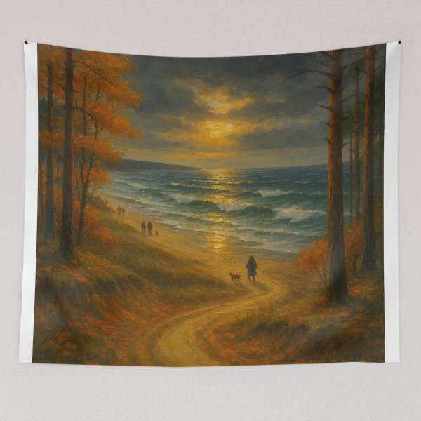Item preview, Amber Seashore – Baltic Coastline in Autumn by GGSTCraft designed and sold by ggstcraft.