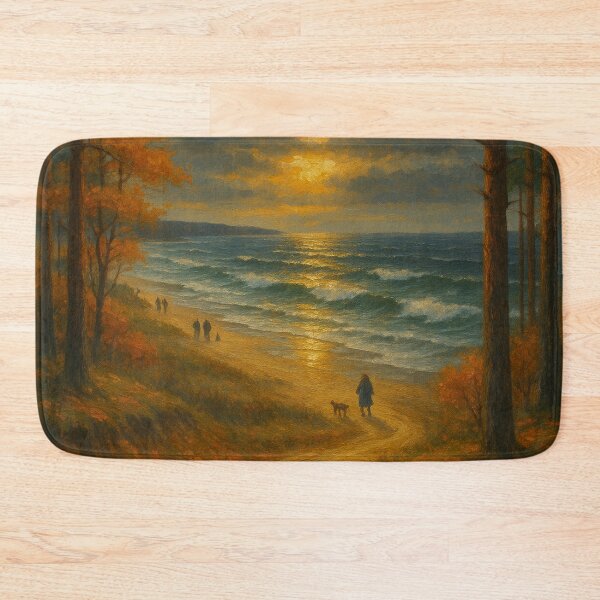 Item preview, Amber Seashore – Baltic Coastline in Autumn by GGSTCraft designed and sold by ggstcraft.