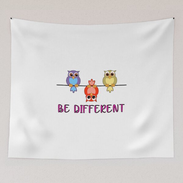 Item preview, Be Different Owls Be Yourself Don't Pretend Self-Love designed and sold by Paulina Vanlife.