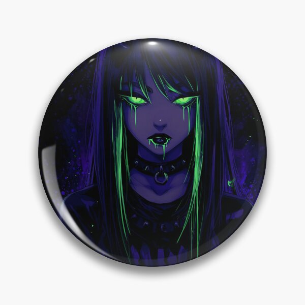 Item preview, slime goth demon girl designed and sold by CursedbyLilith.