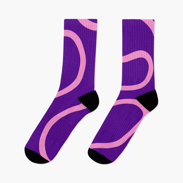 Item preview, Purple and Pink Minimal Curves Lines Abstract Artwork designed and sold by patternsoup.