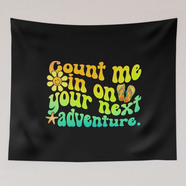 Item preview, Count Me In On Your Next Adventure - Retro Design - Beach Vibes designed and sold by Sun Sand & Sea Art.