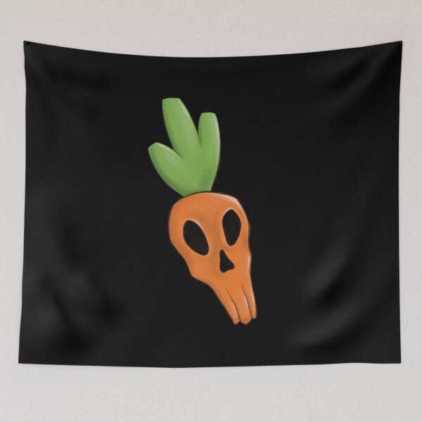 Item preview, Spooky Carrot Halloween Skull designed and sold by marley-seraph.