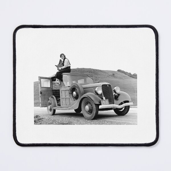 Item preview, Dorothea T. Lange  Photo Vintage 1930s Woman on Car Photography designed and sold by TeeARTHY.