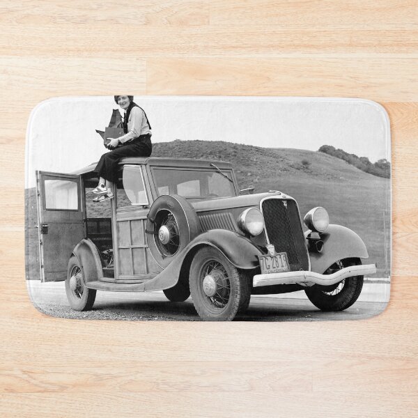 Item preview, Dorothea T. Lange  Photo Vintage 1930s Woman on Car Photography designed and sold by TeeARTHY.