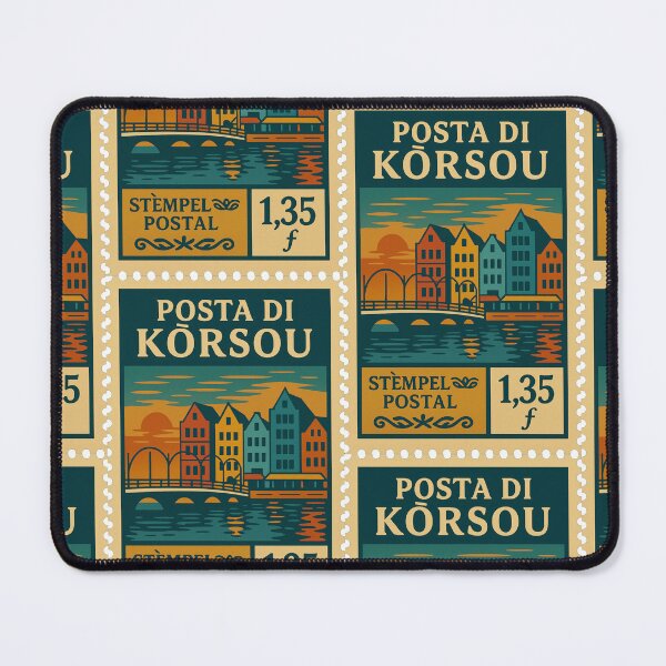Item preview, Vintage Curaçao Postage Stamp – Willemstad Waterfront Retro Travel Design designed and sold by Travellerz.