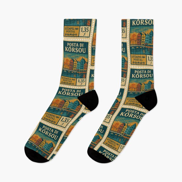Item preview, Vintage Curaçao Postage Stamp – Willemstad Waterfront Retro Travel Design designed and sold by Travellerz.
