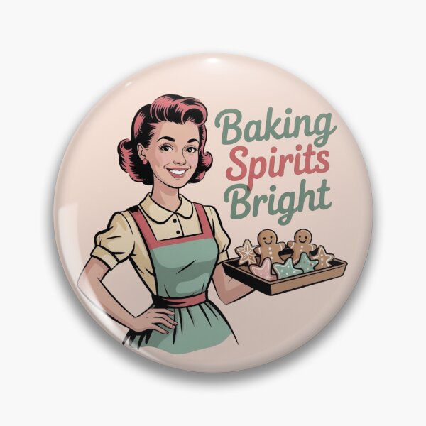 Item preview, Baking Spirits Bright – Vintage Retro Christmas designed and sold by WikaKowalczyk.