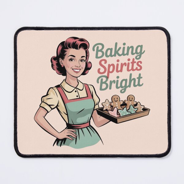 Item preview, Baking Spirits Bright – Vintage Retro Christmas designed and sold by WikaKowalczyk.