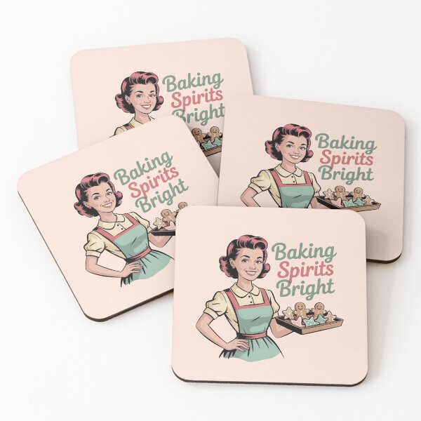 Item preview, Baking Spirits Bright – Vintage Retro Christmas designed and sold by WikaKowalczyk.