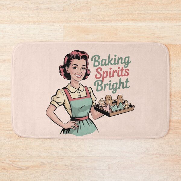 Item preview, Baking Spirits Bright – Vintage Retro Christmas designed and sold by WikaKowalczyk.