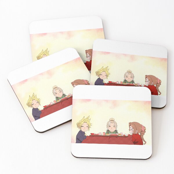 Item preview, Aerith, Cloud, and Elmyra at Home designed and sold by RyMoltArt.