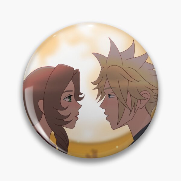 Item preview, Cloud and Aerith Halloween Moment designed and sold by RyMoltArt.