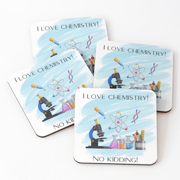 Item preview, I Love Chemistry. No Kidding! | Funny Science Gift for Chemists, Students & Teachers designed and sold by marta-print.