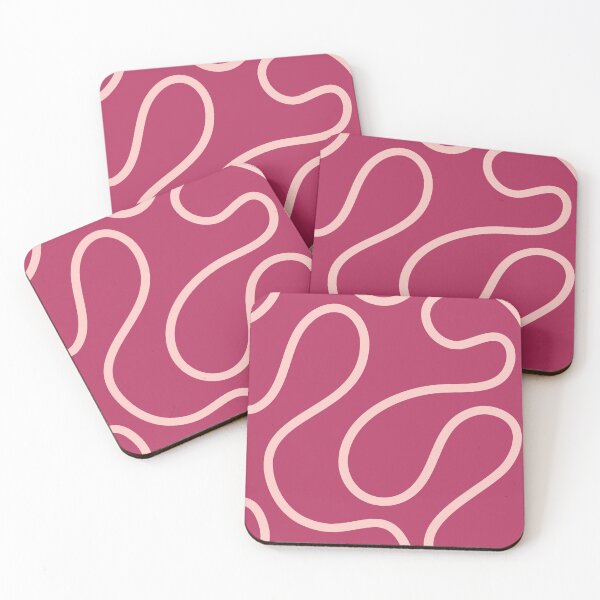 Item preview, Rouge Minimal Curves Lines Abstract Artwork designed and sold by patternsoup.