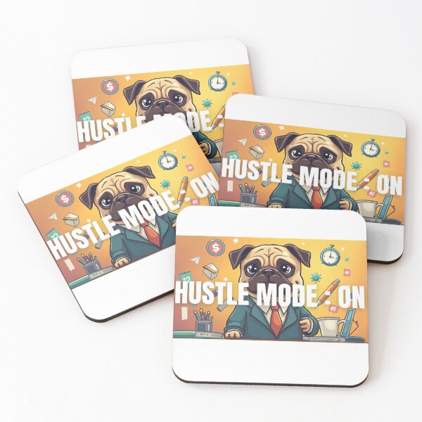 Item preview, Hustle Mode: ON Pug Mug designed and sold by NextGenHustleX.
