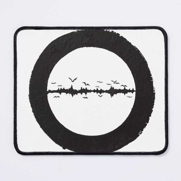 Item preview, Zen Goth Ensō - Abstract Soundwave Void Circle designed and sold by YR Studio.