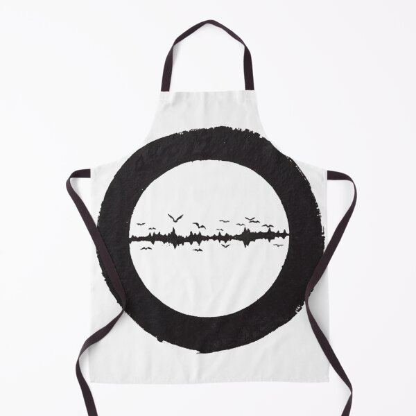 Item preview, Zen Goth Ensō - Abstract Soundwave Void Circle designed and sold by YR Studio.