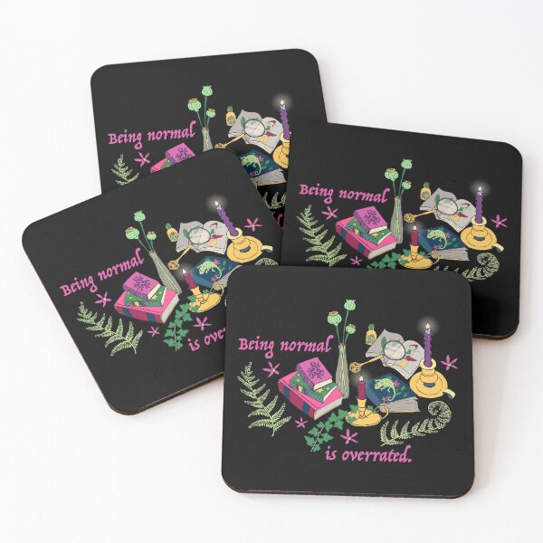 Item preview, Being normal is overrated - Dark Academia witchy books designed and sold by kobyakov.
