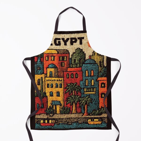 Item preview, Cairo Egypt Woven Folk Art Travel Poster designed and sold by TuncGK.