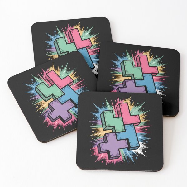 Item preview, Tetris de neón designed and sold by SignumShop.