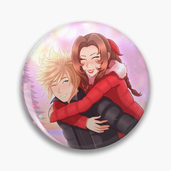 Item preview, Christmas Clerith - Cloud and Aerith Tree Lighting 8x10 designed and sold by RyMoltArt.