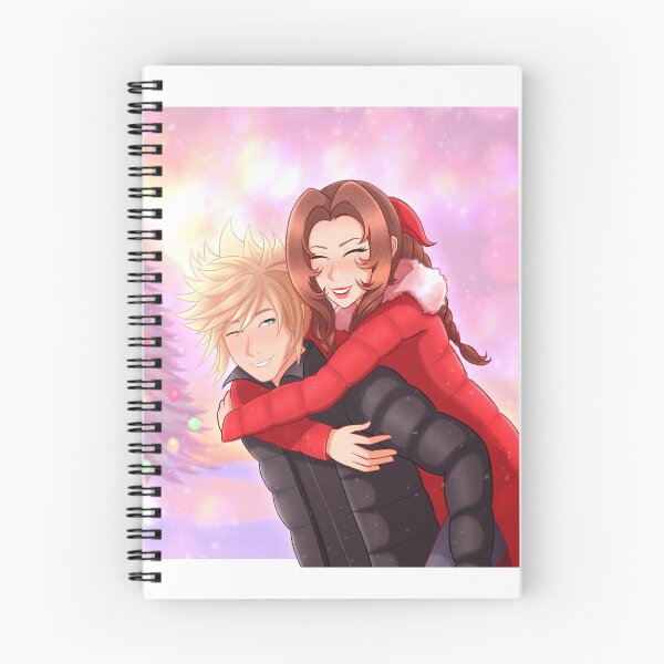 Item preview, Christmas Clerith - Cloud and Aerith Tree Lighting 8x10 designed and sold by RyMoltArt.