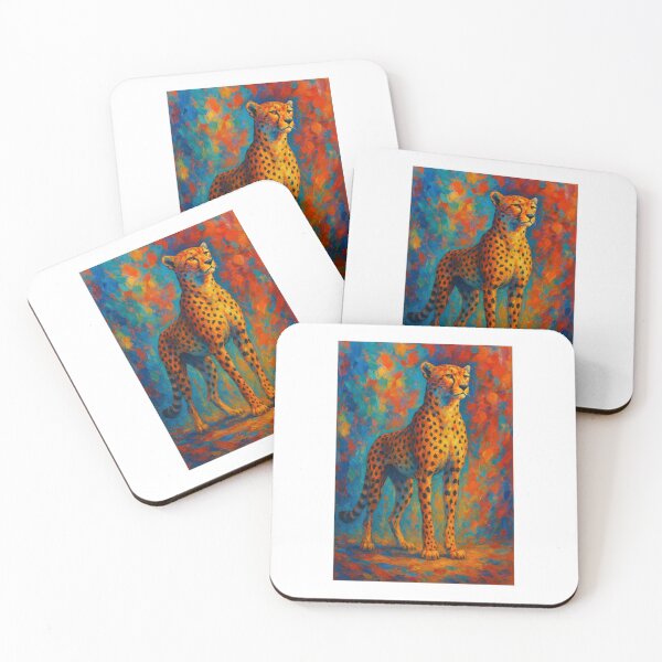 Item preview, Majestic Cheetah in a Vivid Abstract Realm designed and sold by Sunnilund.