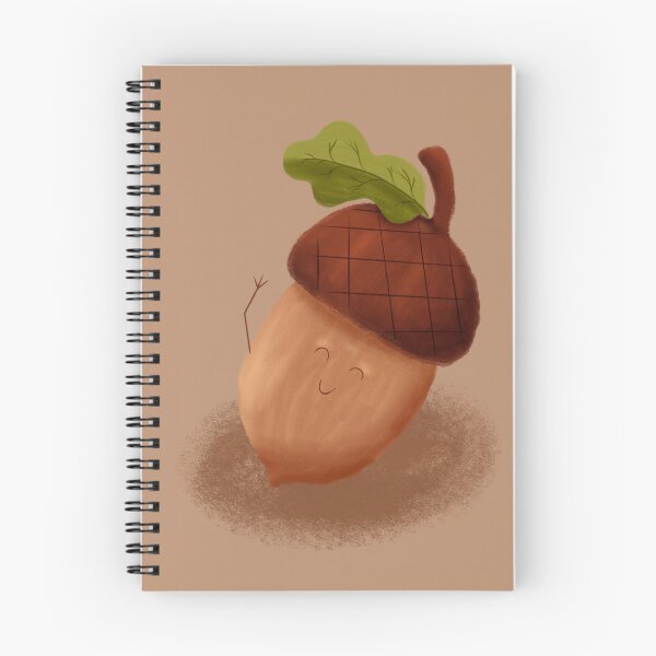 Aperçu de l'œuvre Petit gland joyeux | Art automnal fantaisiste inspiré par la nature créée et vendue par Designs by Fox.