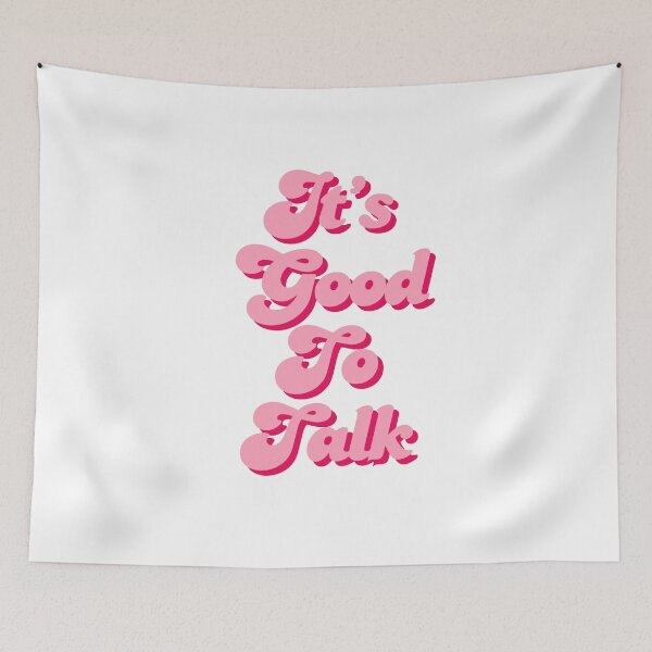 Item preview, It’s Good to Talk – Retro Pink Typography Design designed and sold by Pokah79.