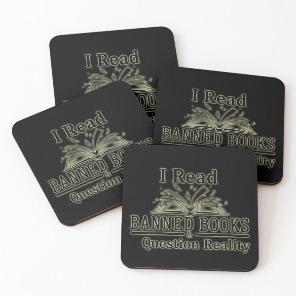 Item preview, I Read Banned Books & Question Reality Glow Quote designed and sold by PunchDrop.