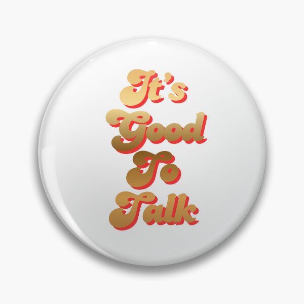 Item preview, It’s Good to Talk – Retro Gold Typography Design designed and sold by Pokah79.