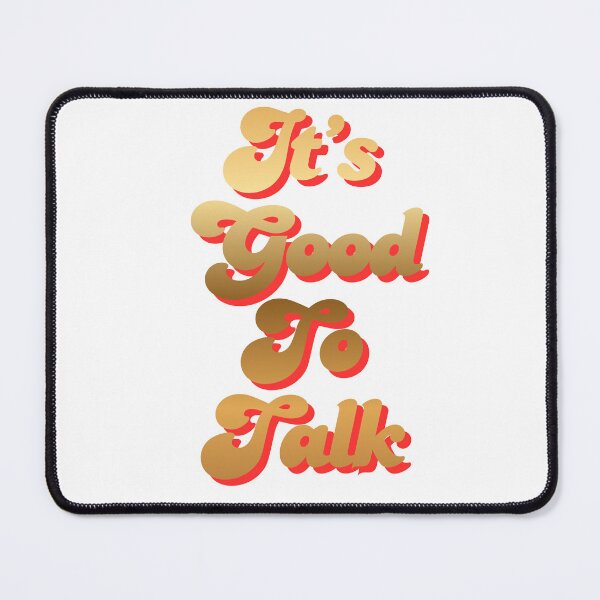 Item preview, It’s Good to Talk – Retro Gold Typography Design designed and sold by Pokah79.