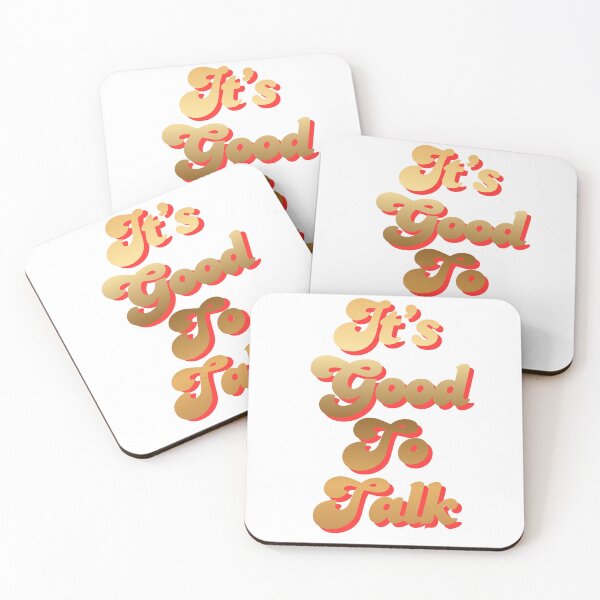 Item preview, It’s Good to Talk – Retro Gold Typography Design designed and sold by Pokah79.